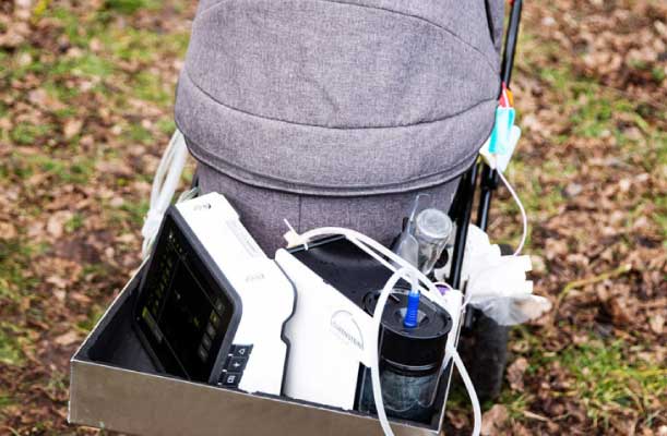 Löwenstein LUISA solunum ventilatör ve HFT tedavi cihazı