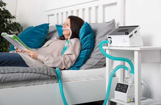 Löwenstein Prisma VENT50-C solunum ventilatör ve HFT tedavi cihazı