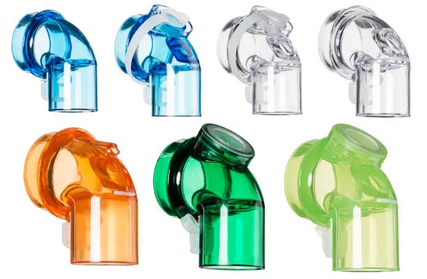 Pulmodyne NIV FFM Solunum maskesi değiştirilebilir dirsek