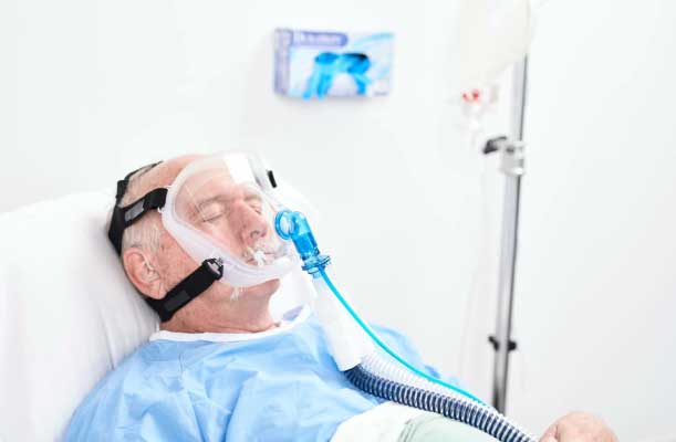 Pulmodyne NIV FFM Solunum tam yüz maskesi değiştirilebilir dirsek