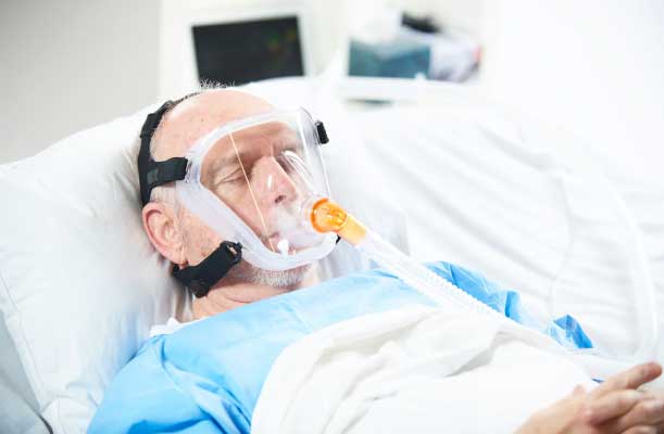 Pulmodyne NIV FFM Solunum tam yüz maskesi değiştirilebilir dirsek